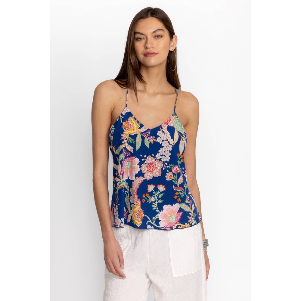 NWT Johnny Was Etta Cami XL Vivienne Vo Silk Blend Floral Boho Lightweight Artsy